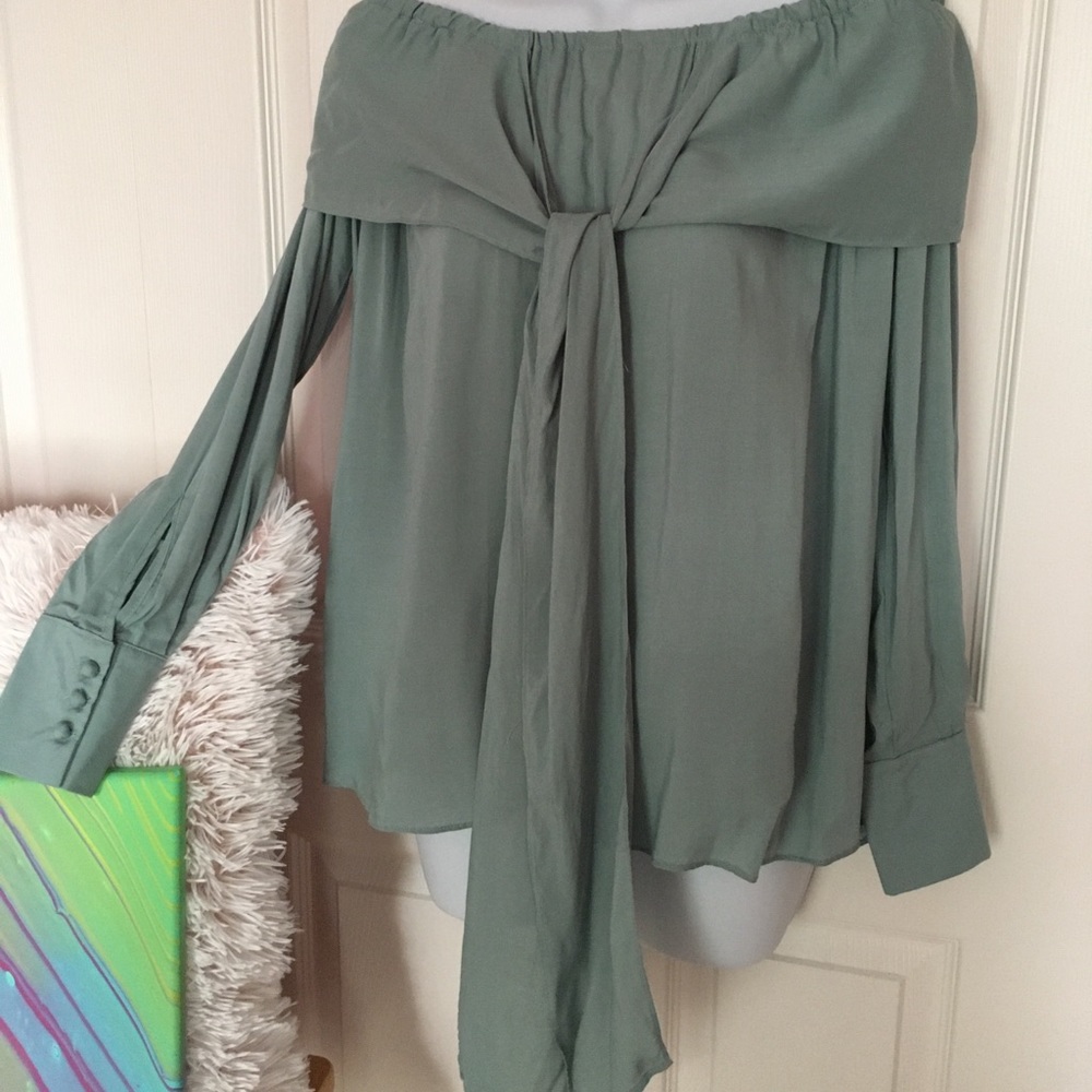 🆕 Minty Knot Tie Top